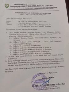 Disperindag Malra Data 1.226 Keluarga Penerima Bansos Tunai