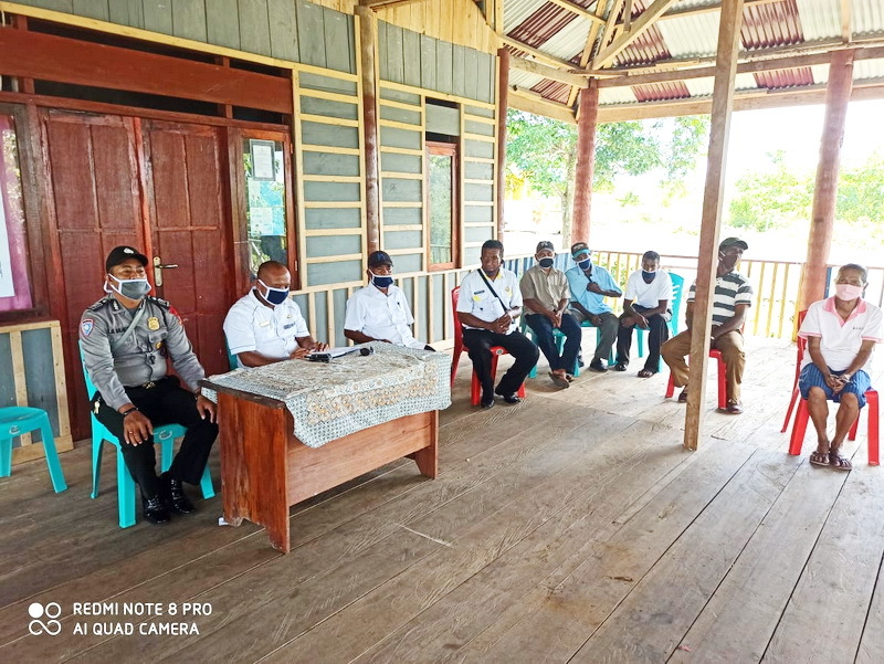 Polsek KKT Sambangi Semawi Himbau Warga Ikut Protokol Kesehatan