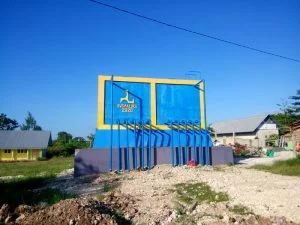 Ini Bak Penampung air Proyek Irigasi yang dibiayai APBN Kemen PUPR 2020 sebesar 1,9 Milyar