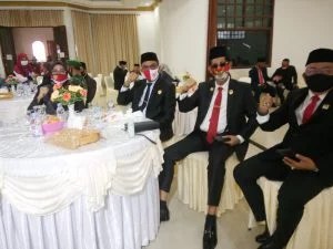 Ketua DPRD Kota Tual bersama Para Wakil Rakyat pada HUT RI ke 75 di Kota Tual