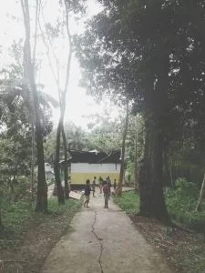 Suasana pasca kebakaran SD Inpres Uwat