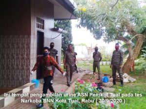 Ini tempat pengambilan urine Narkoba ASN Kota Tual