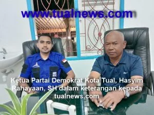 Ketua Partai Demokrat Kota Tual, Hasyim Rahayaan, SH