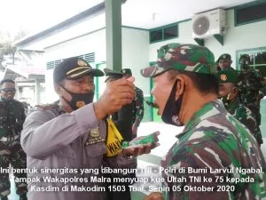 ini bentuk sinergitas TNI - Polri di Nuhu Evav