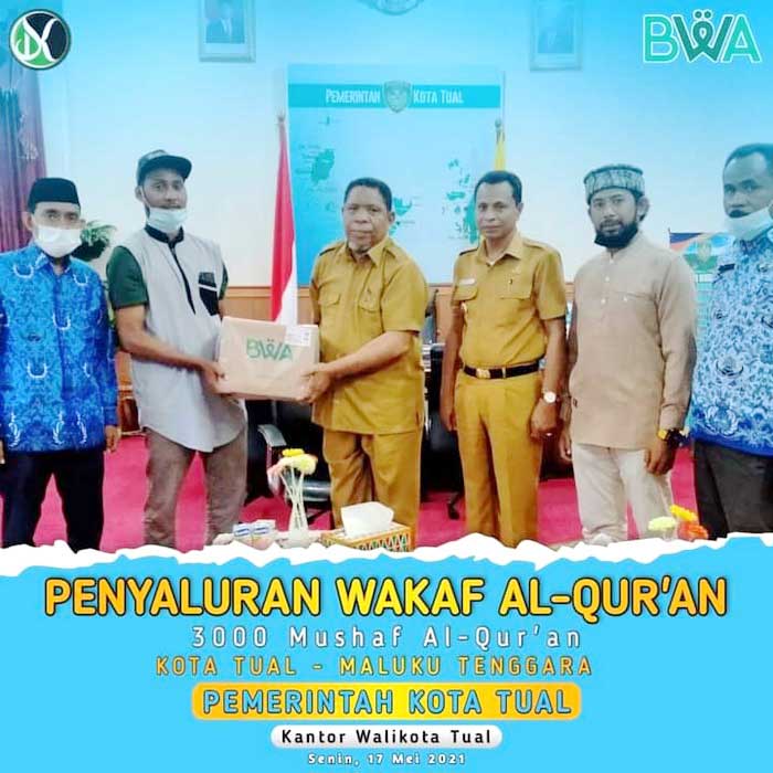 Walikota Tual dan Bupati Malra Terima 3.000 Al-Qur’an