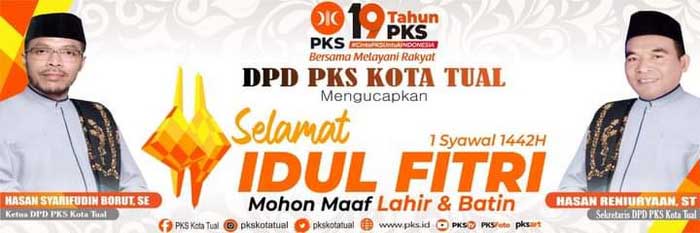 iklan idulfitri DPD PKS Kota Tual 1