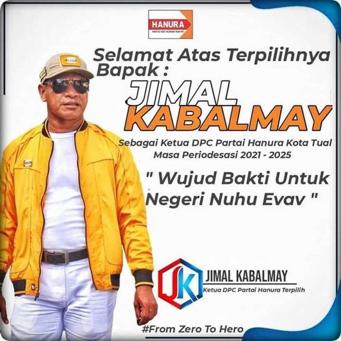 Hanura Rekomendasi Jimal Kabalmay Calon Walikota Tual 2024