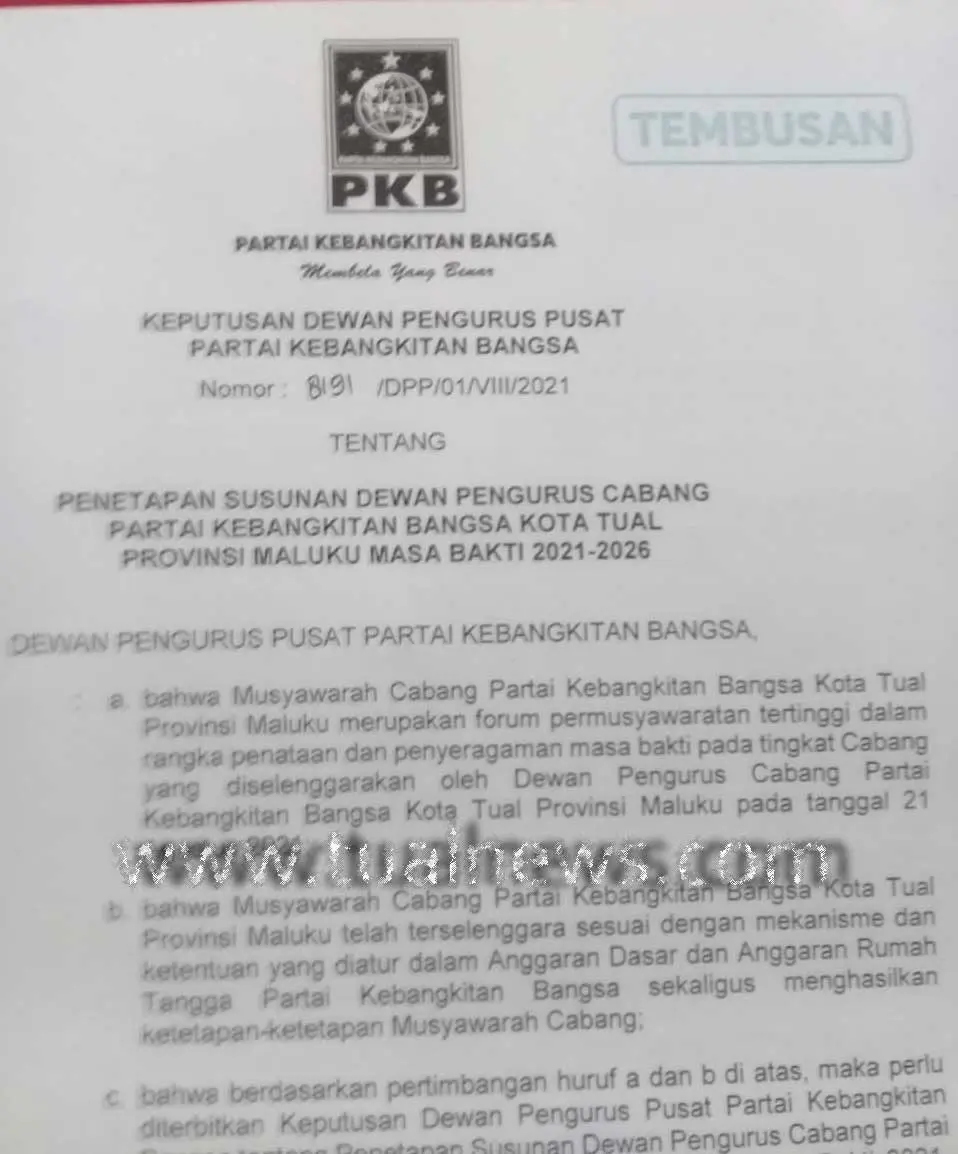 ini-SK-kepengurusan-DPC-PKB-Kota-Tual