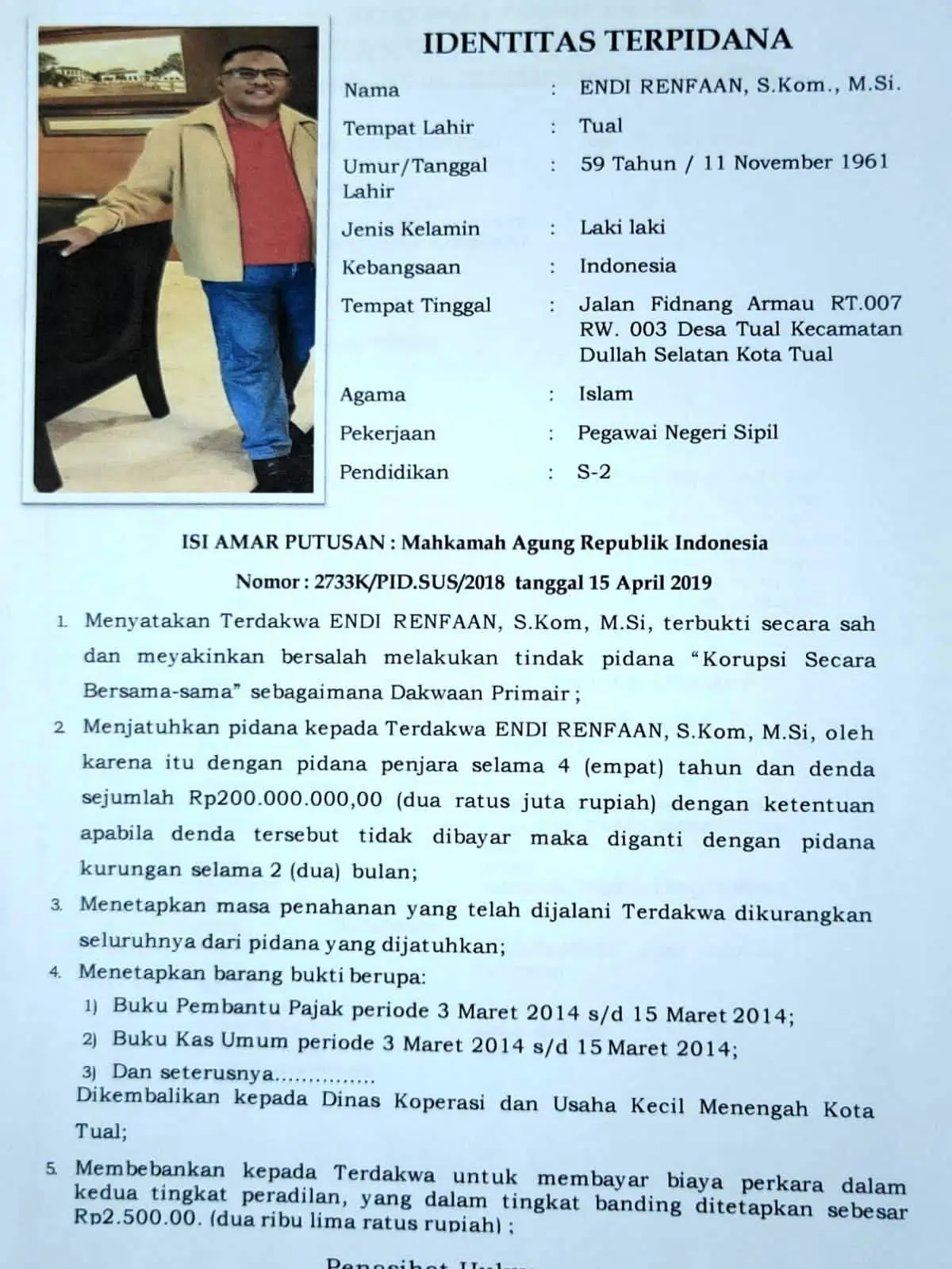 Buronan-kejaksaan-Negeri-Tual-Efendy-Renfaan