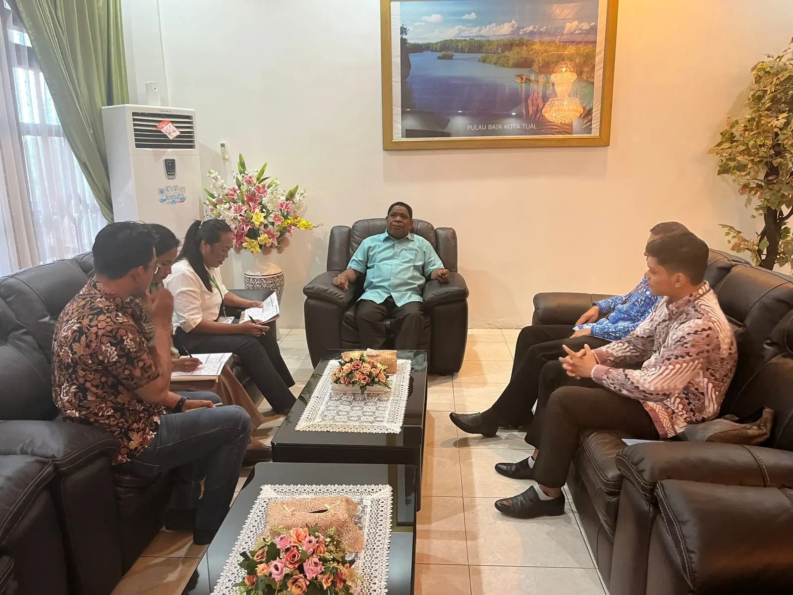 Pendataan Awal Regrosek di kediaman Walikota Tual