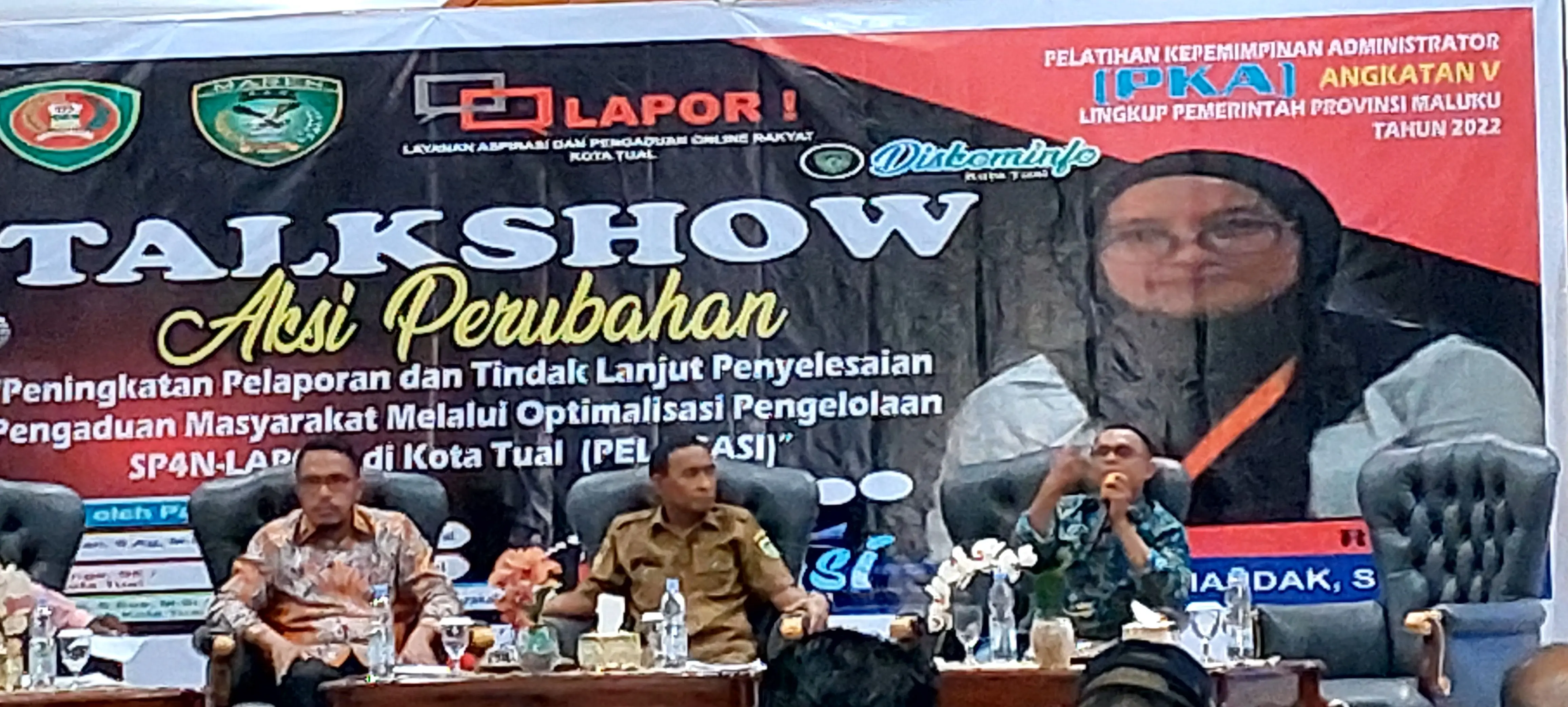 Talk Show optimalisasi aplikasi Span -Lapor Pemkot Tual