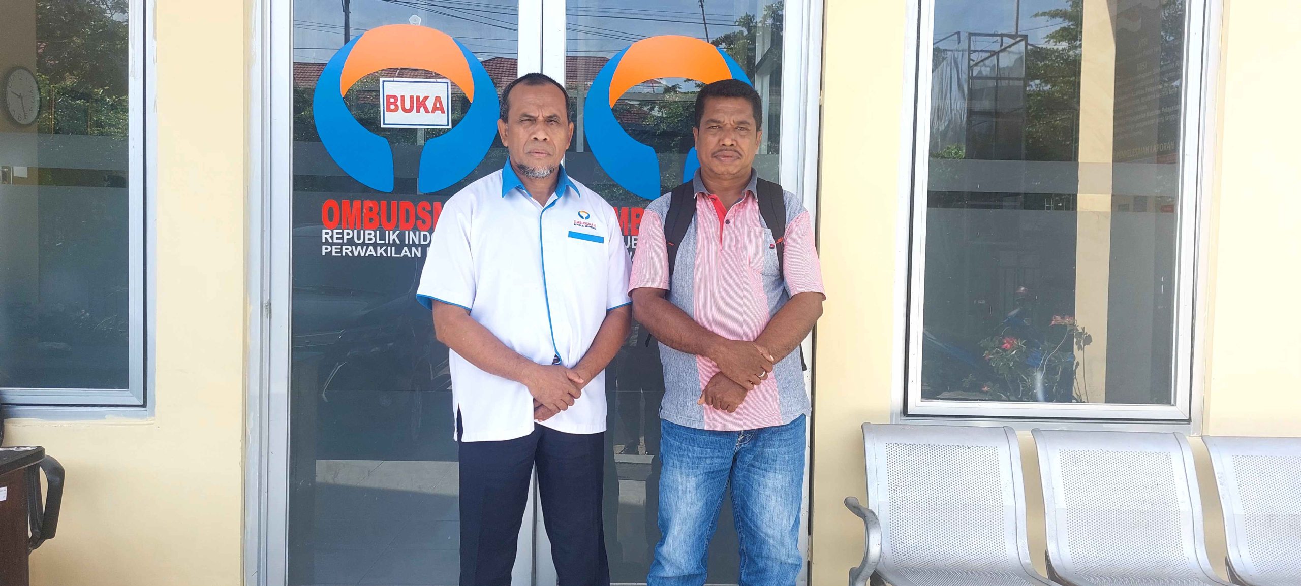 Bersama Ketua Ombudsman RI Perwakilan Provinsi Maluku, Hasan Slamet