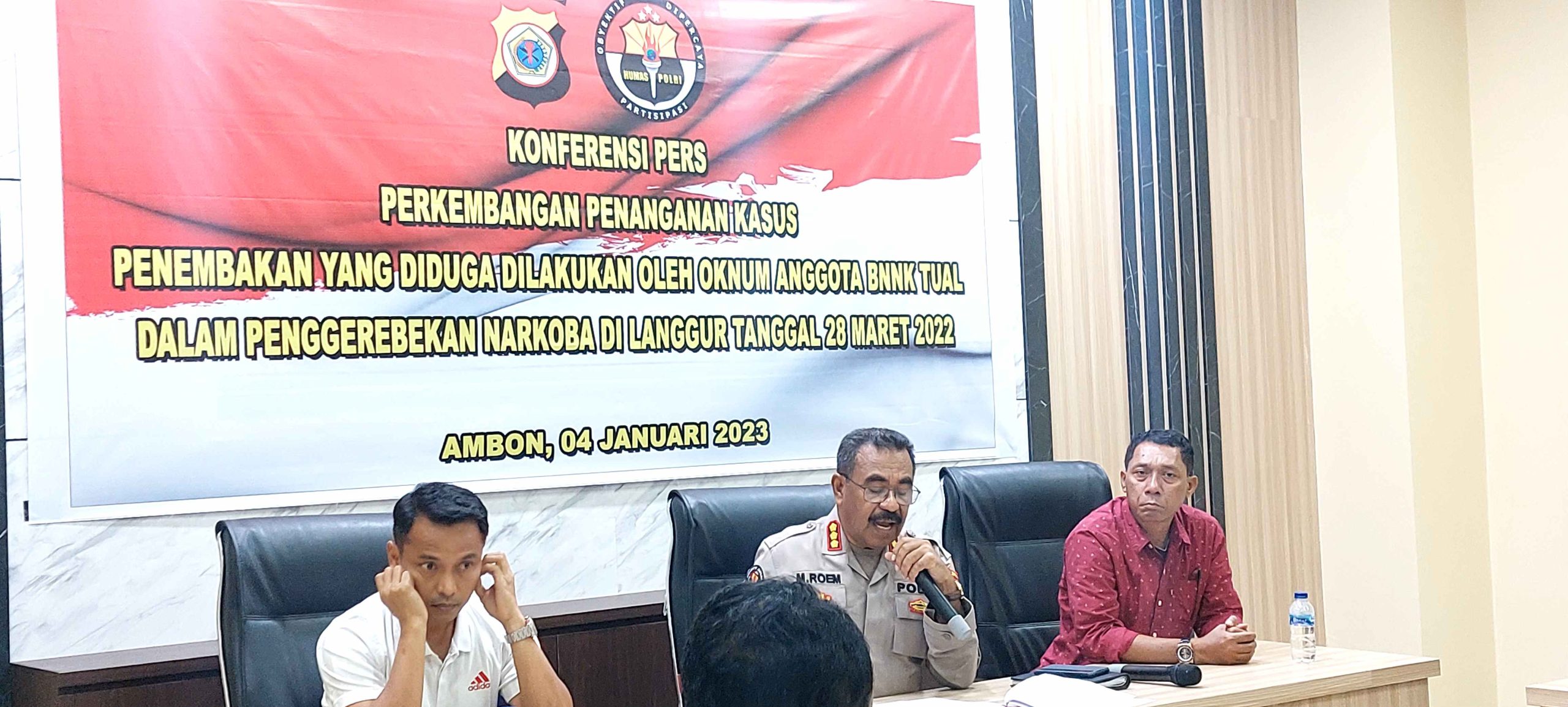 Konferensi Pers Polda Maluku Terkait Kasus Penembakan di Kota Tual