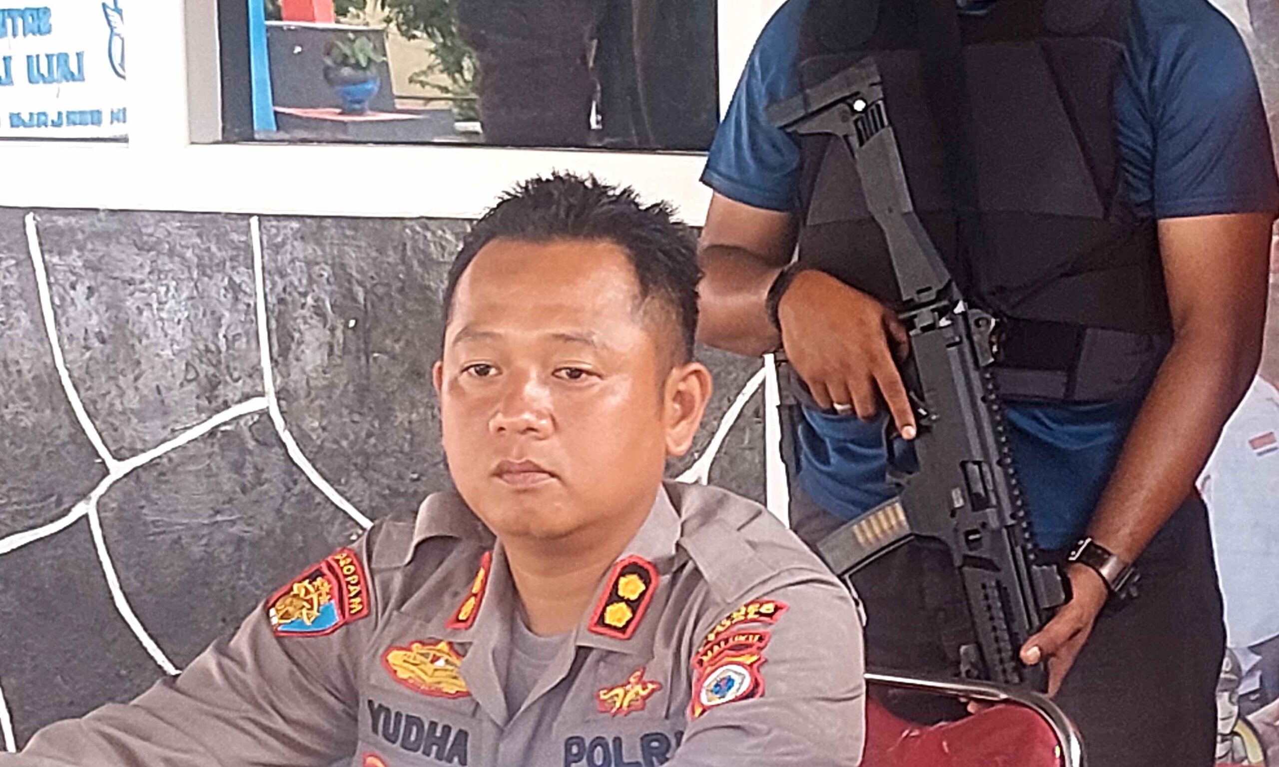 Kapolres Tual AKBP Prayudha saat Konferensi Pers Sabtu 4 Februari 2023