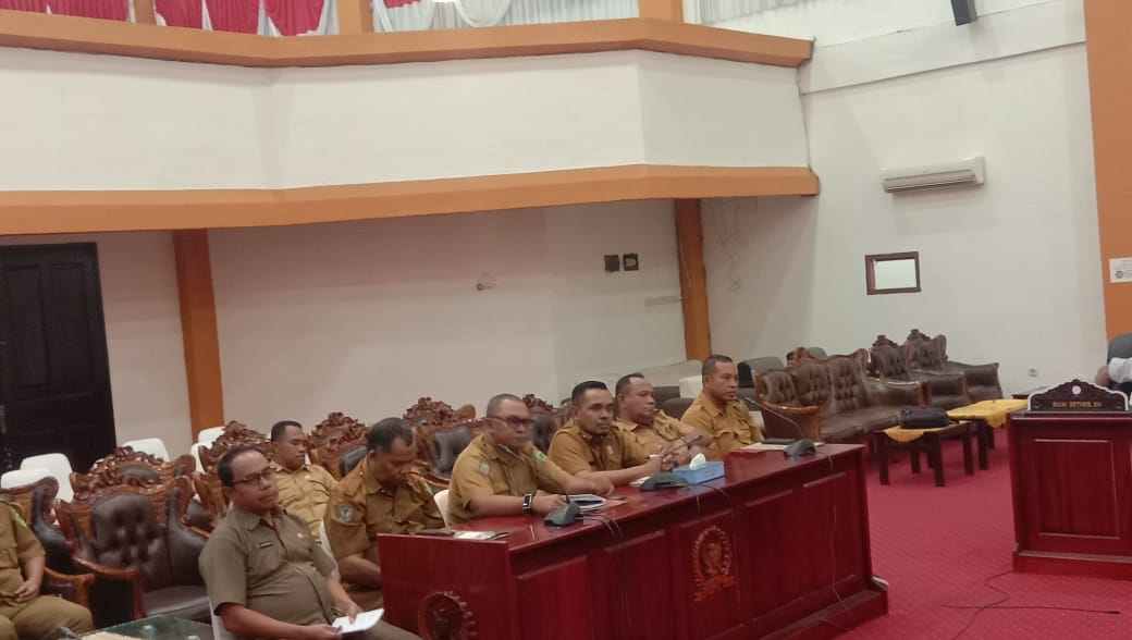 RDP DPRD Kota Tual bersama enam OPD Pemkot Tual, selasa 28 Maret 2023