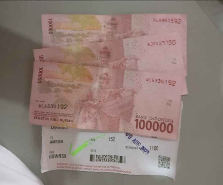 Ini bukti biaya kompensasi Manajemen Lion Air kepada para penumpang yang gagal berangkat karena pesawat Lion Air alami gangguan teknis, Rabu 09 Agustus 2023