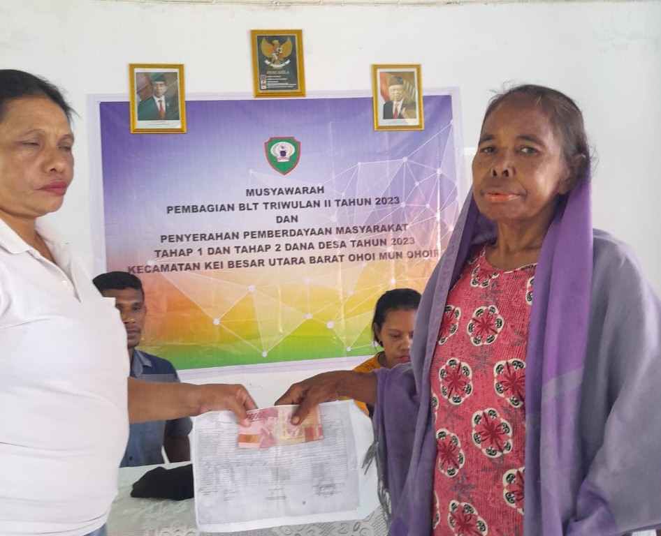 Ini bukti 42 KK Mun Ohoiir terima BLT secara terbuka dan transparan