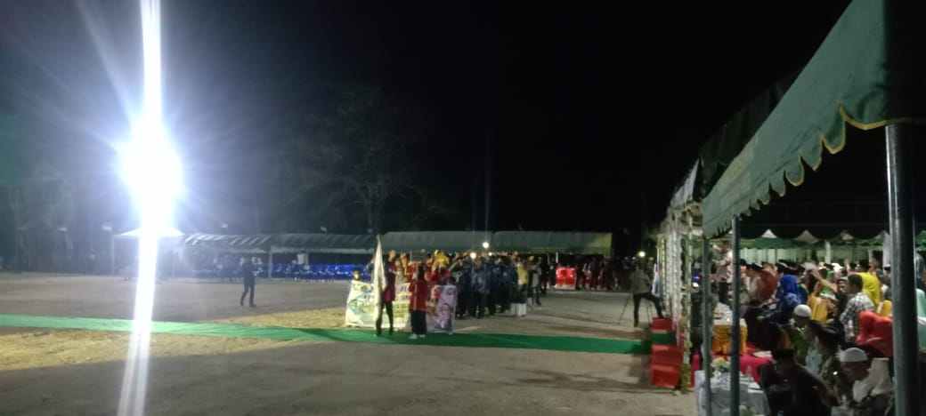 Pembukaan MTQ Kota Tual ke VIII oleh Walikota Tual di Desa Ohoitahit, Senin malam 28 Agustus 2023