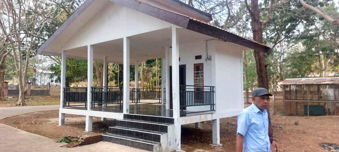 Ini lokasi taman baca Kota Tual milik Kantor Dispersip Kota Tual