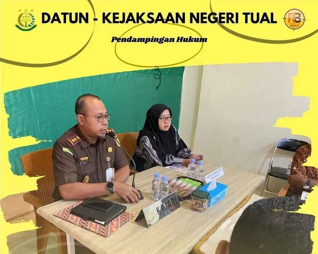 Ini salah satu contoh pendampingan hukum Kejaksaan Negeri Tual kepada Kadis PUPR Malra ( Foto - Kejaksaan)