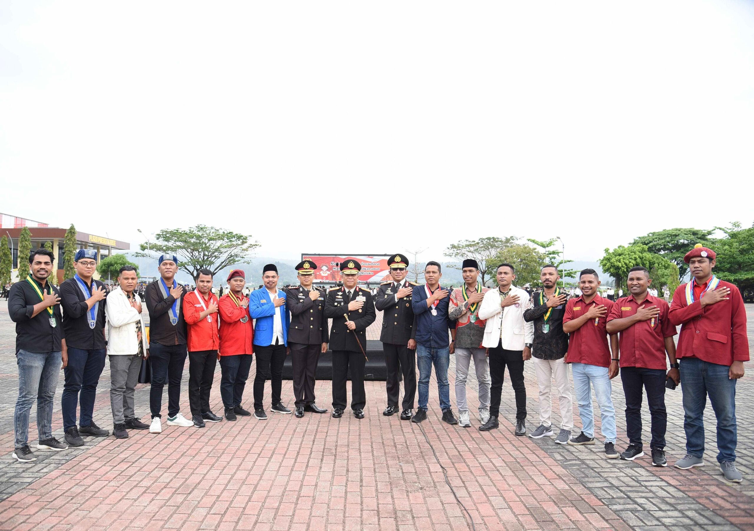 Kapolda Maluku bersama OKP Cipayung Plus di peringatan Hari Kesaktian Pancasila