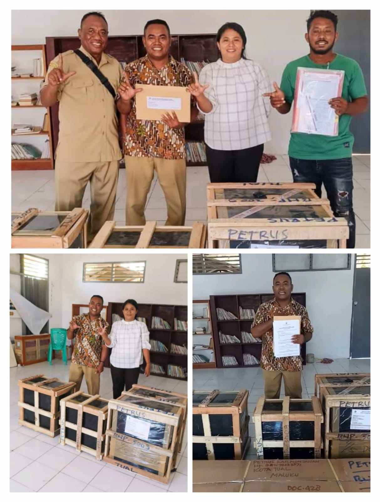 Perpustakaan Kemilau Ohoi Taar, menerima bantuan TPBIS 2023 dari Perpustakaan Nasional RI