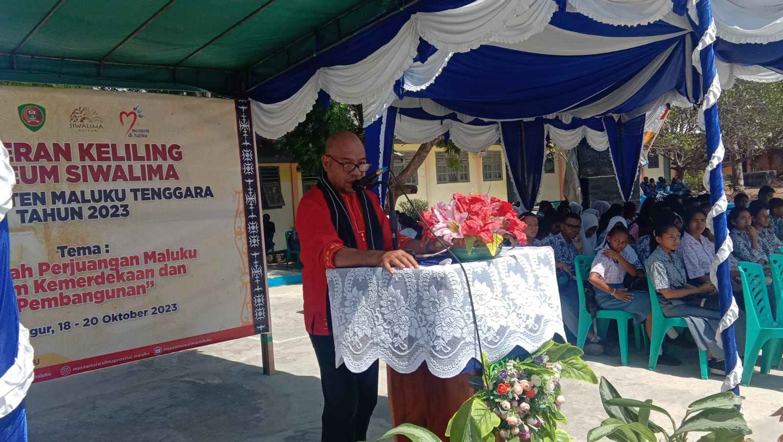 Kepala Museum Siwalima Provinsi Maluku dalam amanatnya, Rabu 18 Oktober 2023