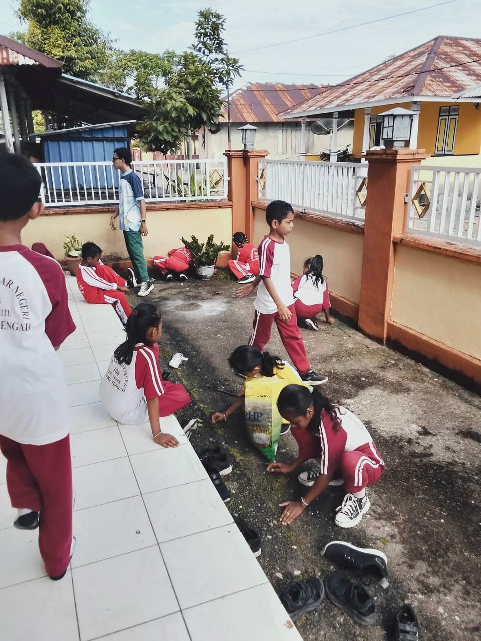 Ini program Bakti Religi SDN 104 Negeri Hila