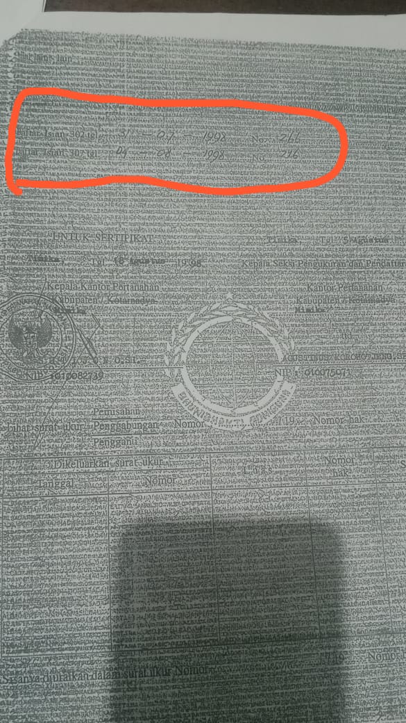 Hgb Diperpanjang Dengan Coretan?, Dugaan Pelanggaran Prosedur Terkuak Di Mimika 1 Ini salah satu bukti editan dan coretan pada sertipikat yang dikeluarkan bpn mimika