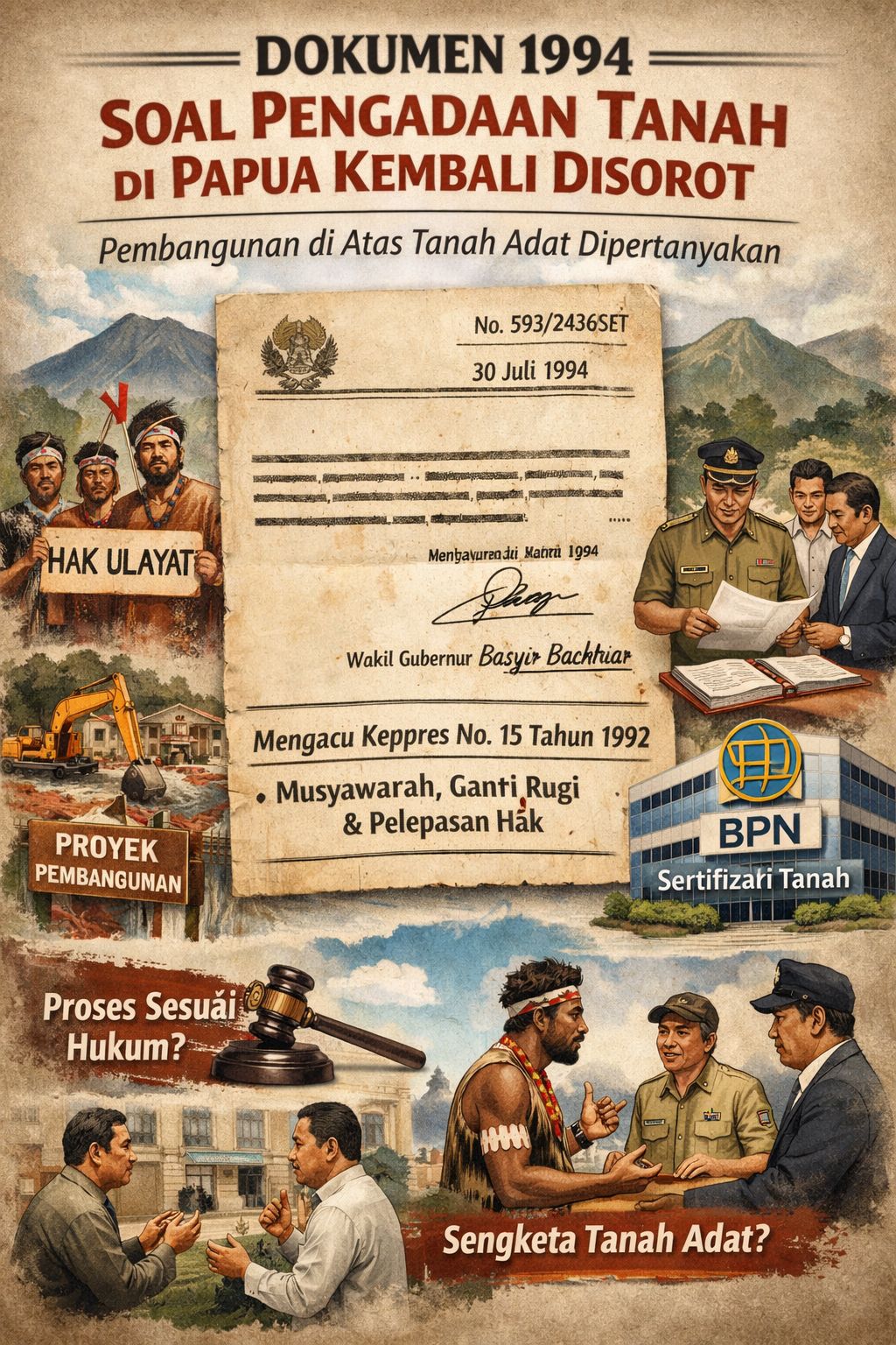Dokumen 1994 Soal Pengadaan Tanah Di Papua Disorot, Pembangunan Di Atas Tanah Adat Dipertanyakan ? 2 Img 20260304 wa0031